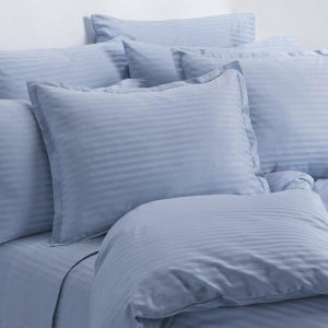 Light Blue Jacquard Pure Cotton 4-Piece Set