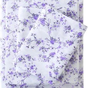 Purple Floral Deep-Pocket King Set
